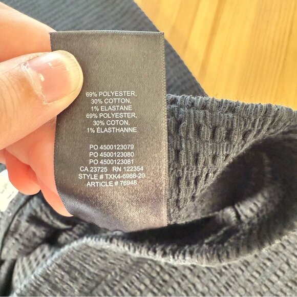 Aritzia Wilfred Wide Leg Seersucker Pants Lettuce Hem Verona Pant Minimalist L - Picture 6 of 9